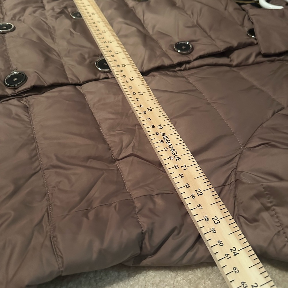 Versace 19.69 Italia Quilted Puffer Jacket Brown Designer Lightweight Coat Women - Picture 10 of 11
